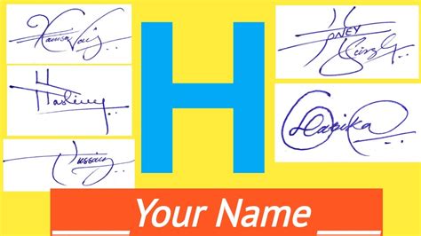 ️h Signature Style Signature Style Of My Name How To Create My Own