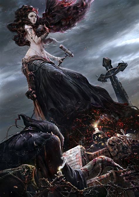 Fantasy Illustration: Requiem - 2D Digital, Concept art, Digital