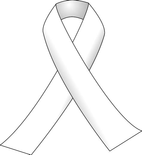 Awareness White Ribbon Png Clip Art Library