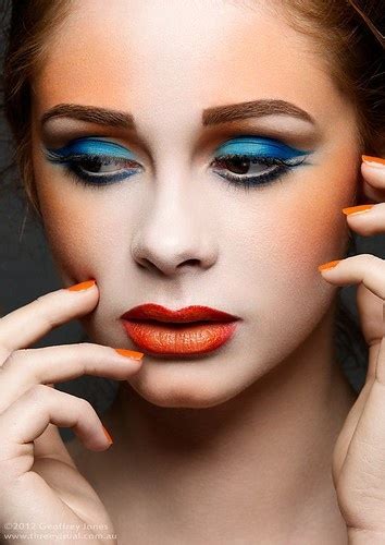 Makeup Colors Face Editorial Looks Blue Eye Makeup Beauty