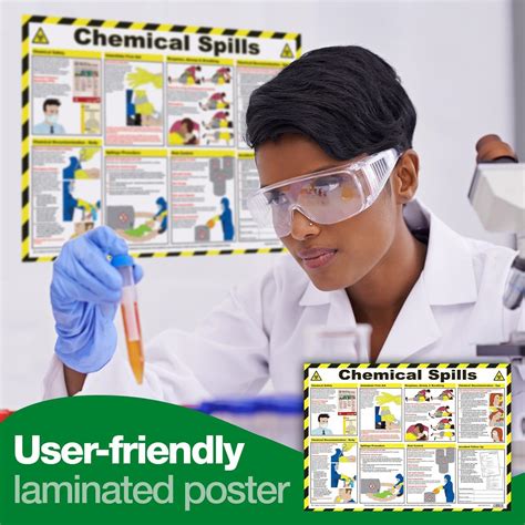 Safety First Aid A608t Chemicals Spills Poster 59 X 42 Cm Chemical