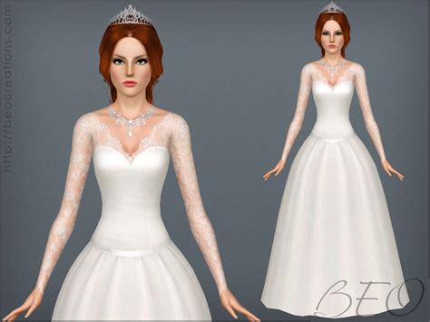The Sims Resource Wedding Dress 25 V2