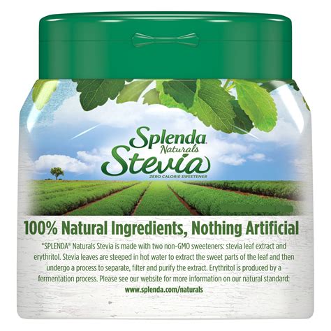 Splenda Stevia Sweetener Jar Natural Zero Calorie Sweetener