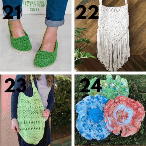 30 Free Crochet Patterns Using Cotton Yarn Marias Blue Crayon