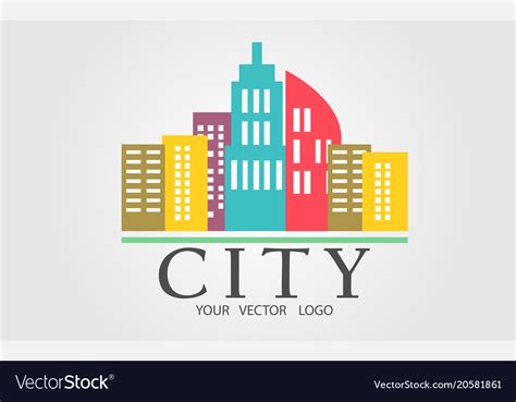 Logo Of A Color City Royalty Free Vector Image