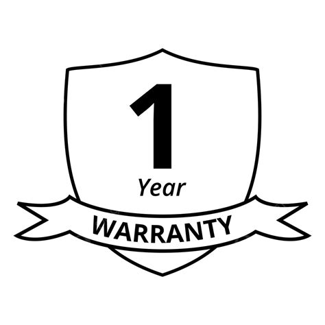 1 Year Warranty Vector Png Images Warranty Line Icon 1 Year Line