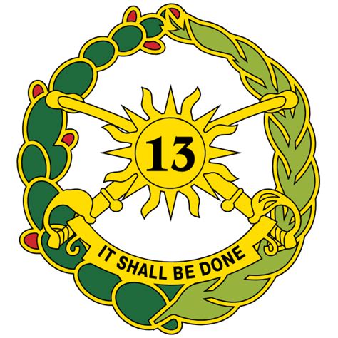 Army 13th Cavalry Regiment Distinctive Unit Insignia Sticker