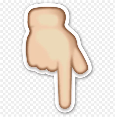 Finger Pointing Down Emoji Png Emoji Hand Down Png OFF