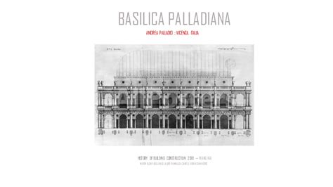 Pdf Basilica Palladiana Andrea Palladio Vicenza Italia History Of