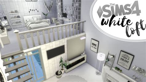 Biały Loft The Sims 4 Speed Build Lofty Youtube