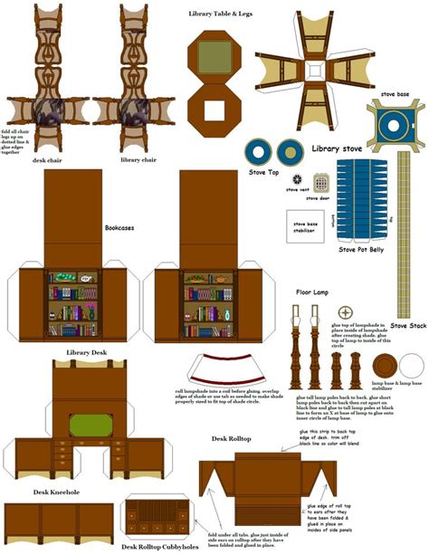Free Printable Dollhouse Furniture Templates