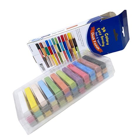 36 Pcs Square Colored Chalk Pastels Set Ploma