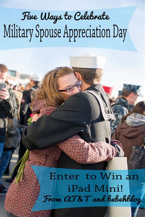 Five Ways To Celebrate Military Spouse Appreciation Day And An Ipad