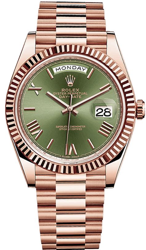 Entdecken sie die day‑date 40 armbanduhr in 18 karat weißgold auf der offiziellen website von rolex. 228235-GRNRP | Rolex Day-Date | Mens Watch