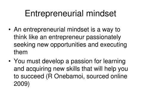 Ppt From Employee To Entrepreneurial Mindset Powerpoint Presentation