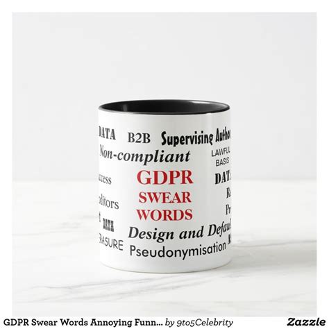 Gdpr Swear Words Annoying Funny Compliance Joke Mug Zazzle Funny Joke Ts Jokes Joke Ts