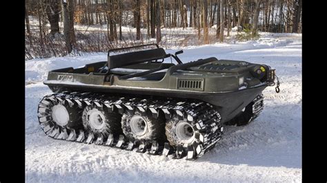 Argo Response 8x8 Aatv Amphibious Machine With Tracks Playing In The