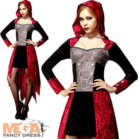 Vampire Demon Maiden Ladies Fancy Dress Halloween Devil Womens Adults