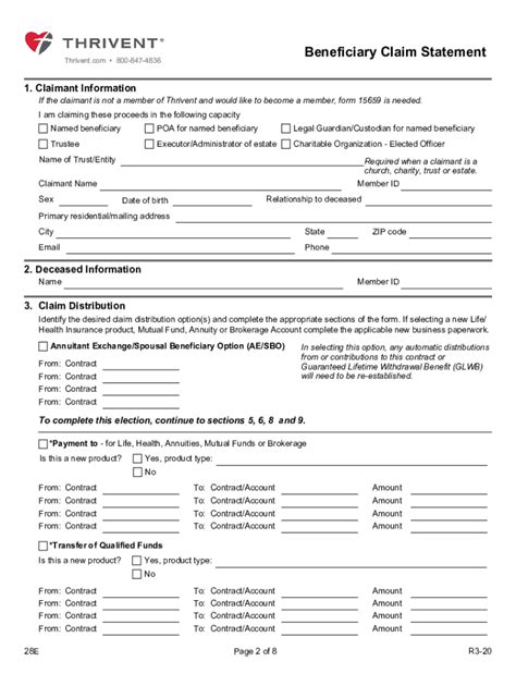 Beneficiary Statement Form Fill Out And Sign Online Dochub