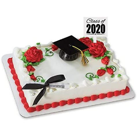 Black Mini Graduation Hat Cake Decoration Topper With Sign And Diploma