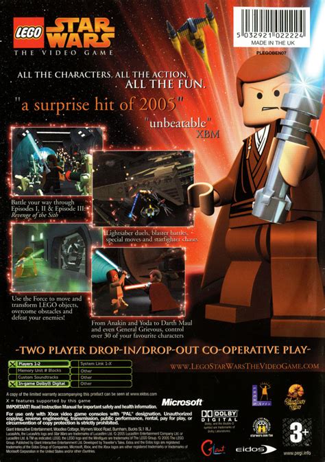 Lego Star Wars The Video Game 2005 Xbox Box Cover Art Mobygames