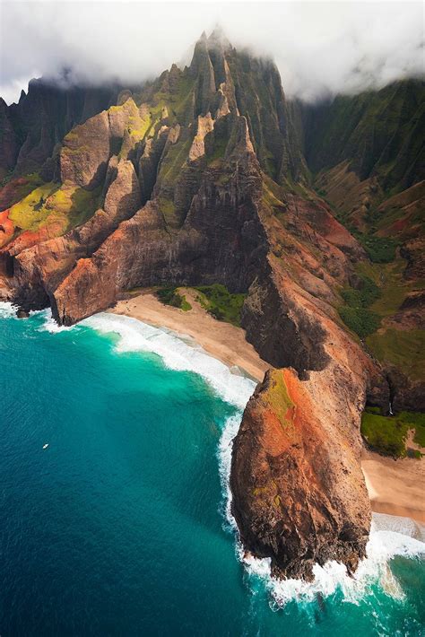 The Na Pali Coast Of Kauai Hawaii Taken From My Very First Helicopter