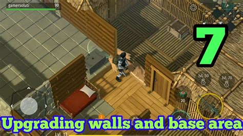 Jurassic Survival Upgrading Walls And Base Area Gameplay Walkthrough