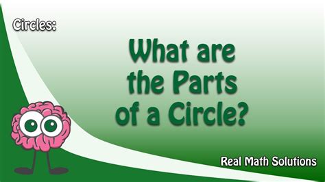 What Are The Parts Of A Circle Circles Youtube