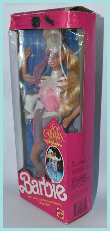 barbie ice capades 50th anniversary doll 1989 mattel 7365 nrfb ruby lane