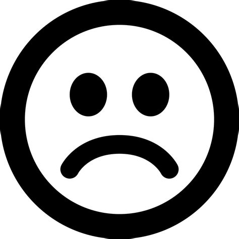 Emoji Sad Svg Png Icon Free Download 2555