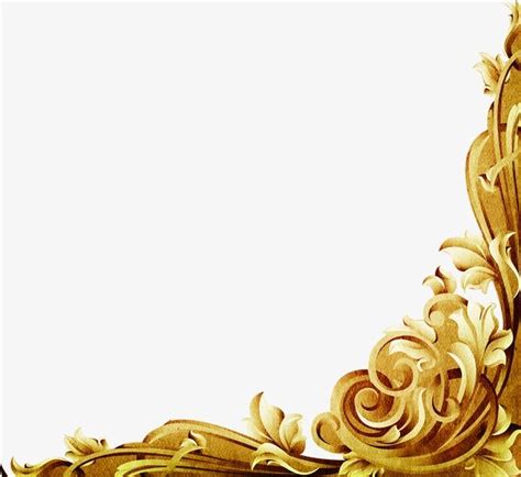 European Gold Gold Background Gold Aesthetic Frame Border Design