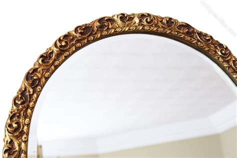 Antiques Atlas Pair Of Large Arched Gilt Overmantle Wall Mirrors