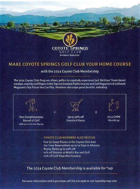 Coyote Club And Rates Jack Nicklaus Golf Course Specials In Las Vegas