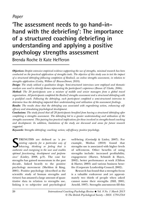 Pdf ‘the Assessment Needs To Go Hand In Hand With The Debriefing