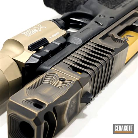 Custom Glock 19 Build Done In Graphite Black And Burnt Bronze Cerakote