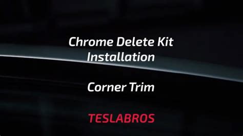 Tesla Model 3 Diy Chrome Delete Kit Installation Instructions 1
