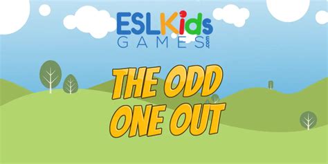 Esl Odd One Out Esl Kids Games