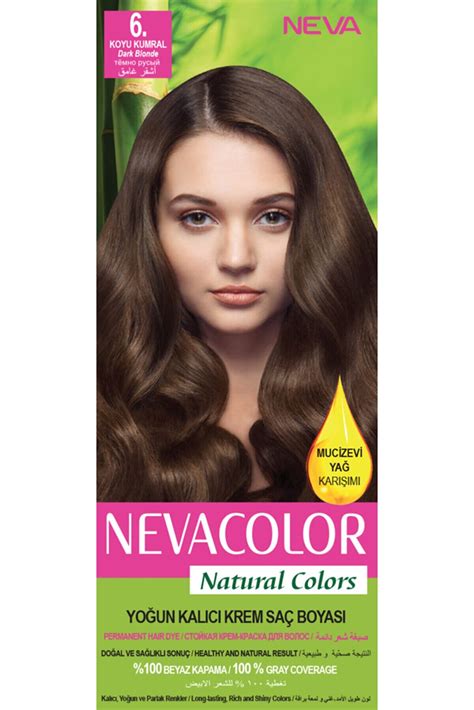 Neva Color Nevacolor Natural Colors 6 Koyu Kumral Kalıcı Krem Saç
