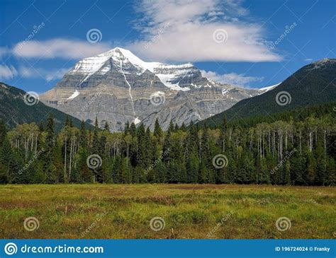 The Snowy Peak Of Mount Robson The Highest Peak In The Canadian