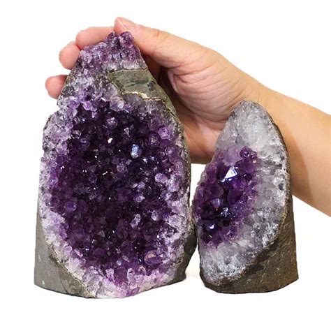 172kg Amethyst Crystal Geode Specimen Set 2 Pieces Ds162 Himalayan