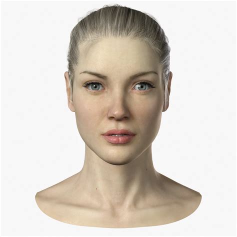 Female Head Free 3d Model Obj Free3d