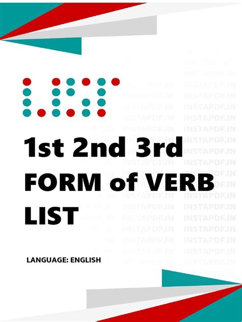 Instapdf In 1st 2nd 3rd Form Of Verb List 228 Pdf