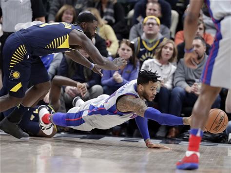 pistons withstand late rally to beat pacers 104 98 the blade