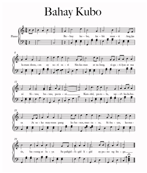 Bahay Kubo Lyrics A Popular Folk Song From The Philippines Sportystation