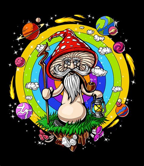 Hippie Magic Mushroom Digital Art By Nikolay Todorov Fine Art America
