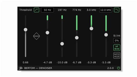 Denoiser By Bertom Noise Reduction Plugin Vst3 Audio Unit Aax