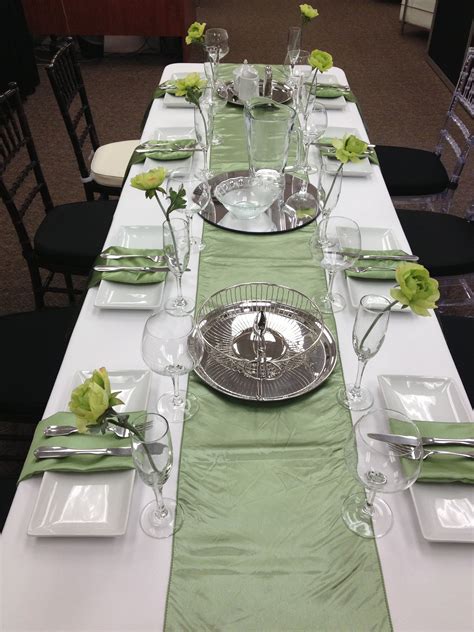 Runner Green Themed Wedding Sage Green Wedding Theme Table Runners