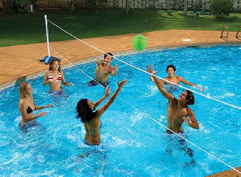Poolmaster 72785 Across Swimming Pool Volleyball And Badminton Game Combo Nib For Sale In