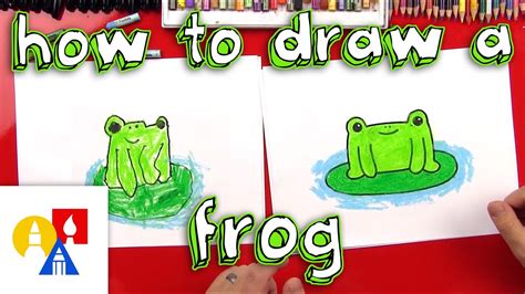 How To Draw A Cartoon Frog Youtube