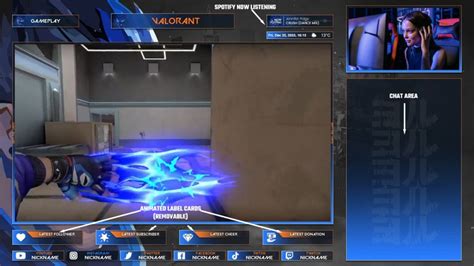 Valorant Agent Yoru Animated Stream Overlay For OBS Twitch Youtube